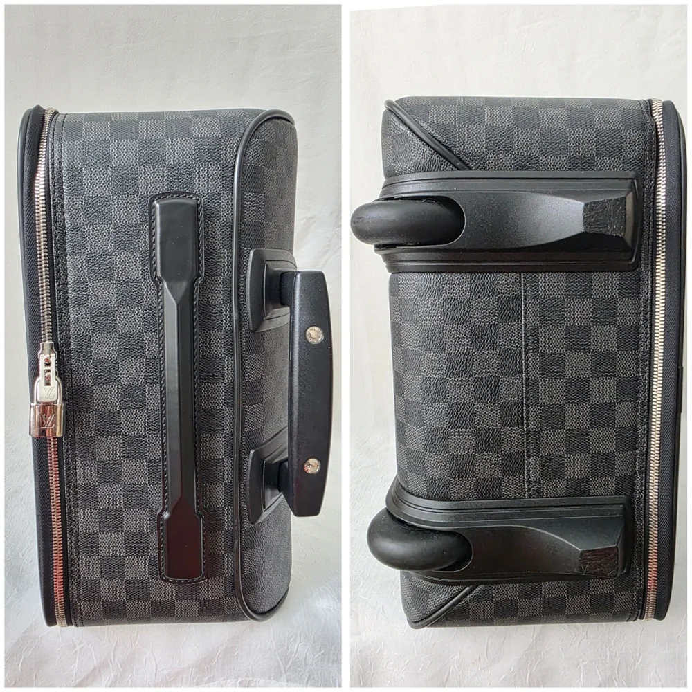 Louis Vuitton Damier Graphite Pegasus 55 Checkered Travel Luggage